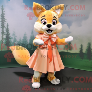 Peach Dingo mascottekostuum...
