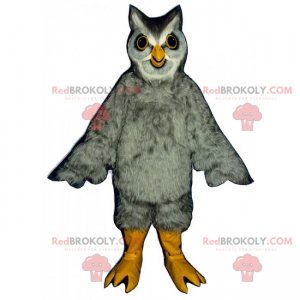 Mascote coruja com plumagem macia - Redbrokoly.com