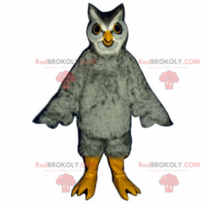 Maskot sova s ​​měkkým peřím - Redbrokoly.com