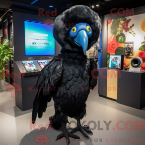 Black Parrot mascot costume...