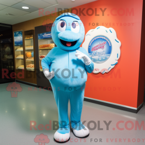 Sky Blue Donut mascot...