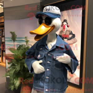 Marinezwaan-mascottekostuum...