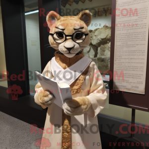 Cream Jaguarundi mascot...