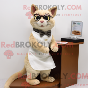 Cream Jaguarundi maskot...