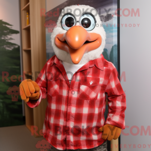 Red Seagull maskot kostume...