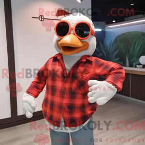 Red Seagull-mascottekostuum...