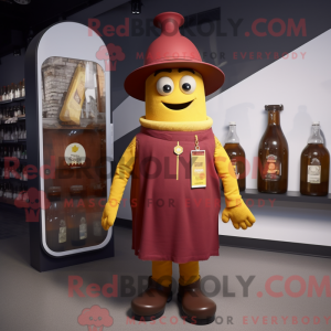 Maroon Bottle Of Mustard...