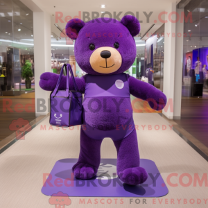 Paars teddybeer...