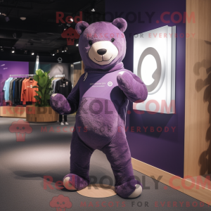 Paars teddybeer...