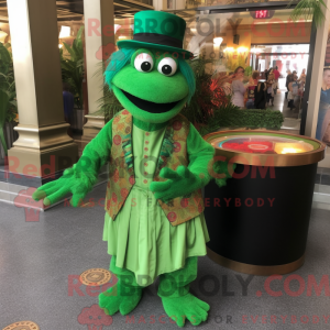 Green Jambalaya mascot...