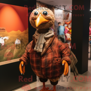 Brun Tyrkiet maskot kostume...