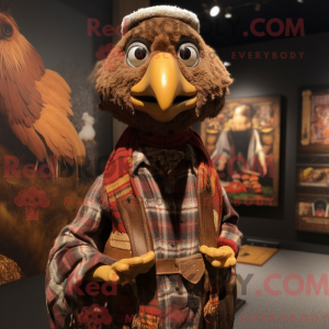 Brun Tyrkiet maskot kostume...