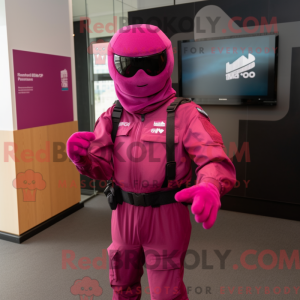Disfraz de mascota Magenta...