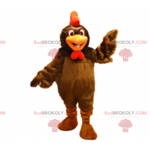 Mascota de pollo marrón - Redbrokoly.com