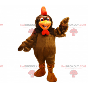 Mascotte de poulet marron - Redbrokoly.com