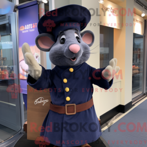 Granatowa maska ratatouille...