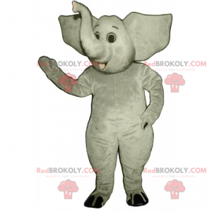 Mascotte de jeune éléphant - Redbrokoly.com