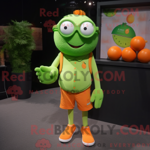 Personaggio mascotte verde...