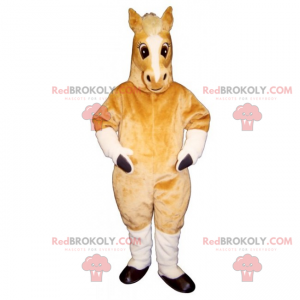 Mascotte di cavalla beige - Redbrokoly.com