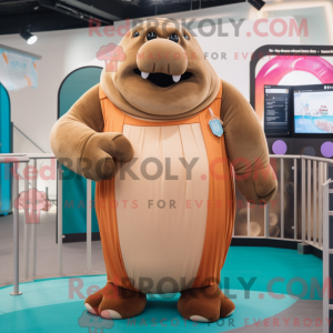 Postava maskota Tan Walrus...