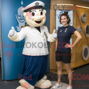 Maskottchenkostüm der Navy...