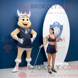 Navy Queen mascot costume...