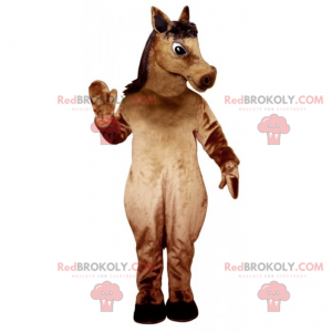 Brown mare mascot - Redbrokoly.com