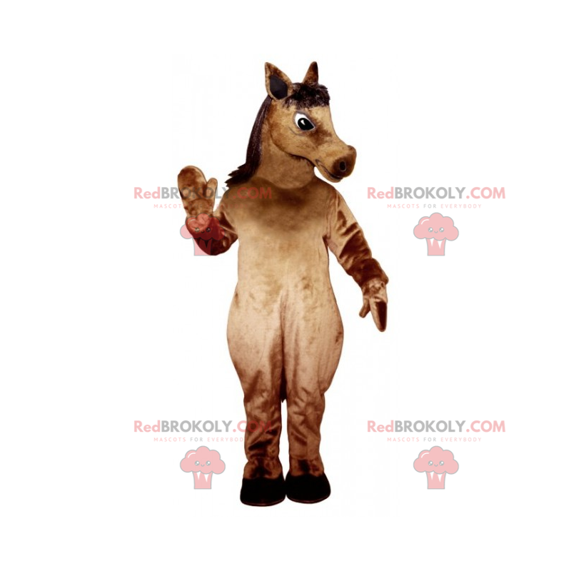 Mascota de la yegua marrón - Redbrokoly.com