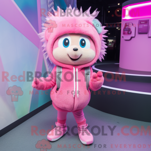 Pink Hedgehog mascot...