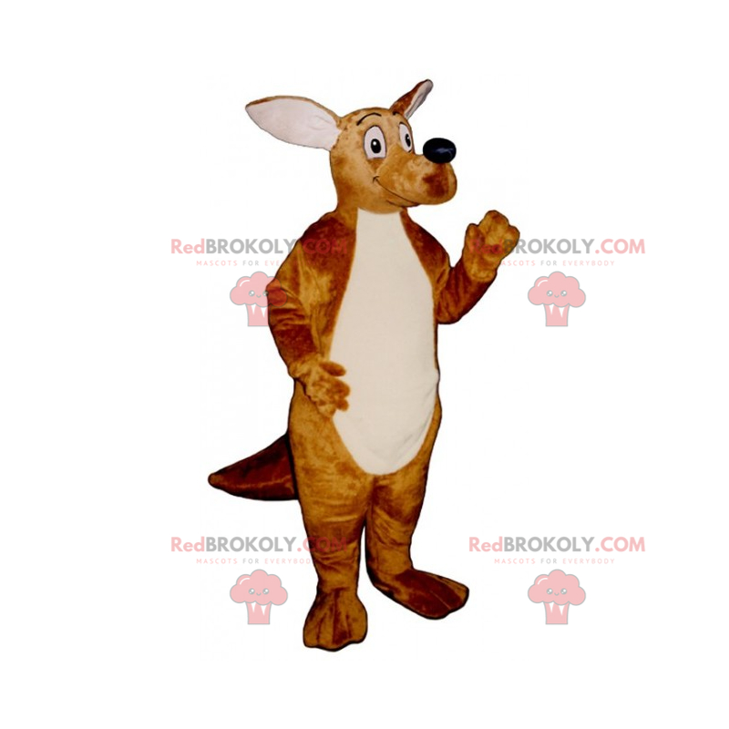 Kangaroo maskot med lång näsa - Redbrokoly.com