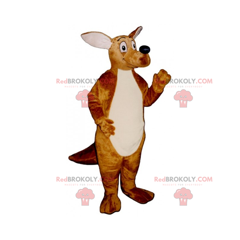 Mascotte de kangourou au long nez - Redbrokoly.com