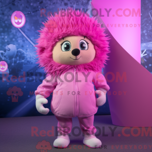 Pink Hedgehog mascot...