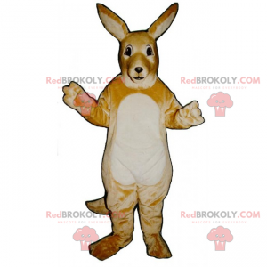 Mascote canguru de barriga branca - Redbrokoly.com