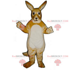 Hvit bellied kenguru maskot - Redbrokoly.com
