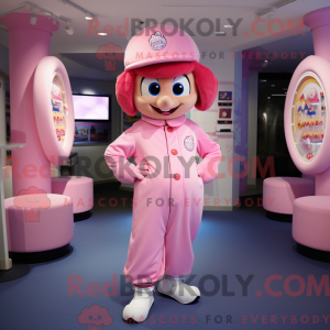 Pink Candy maskot kostume...