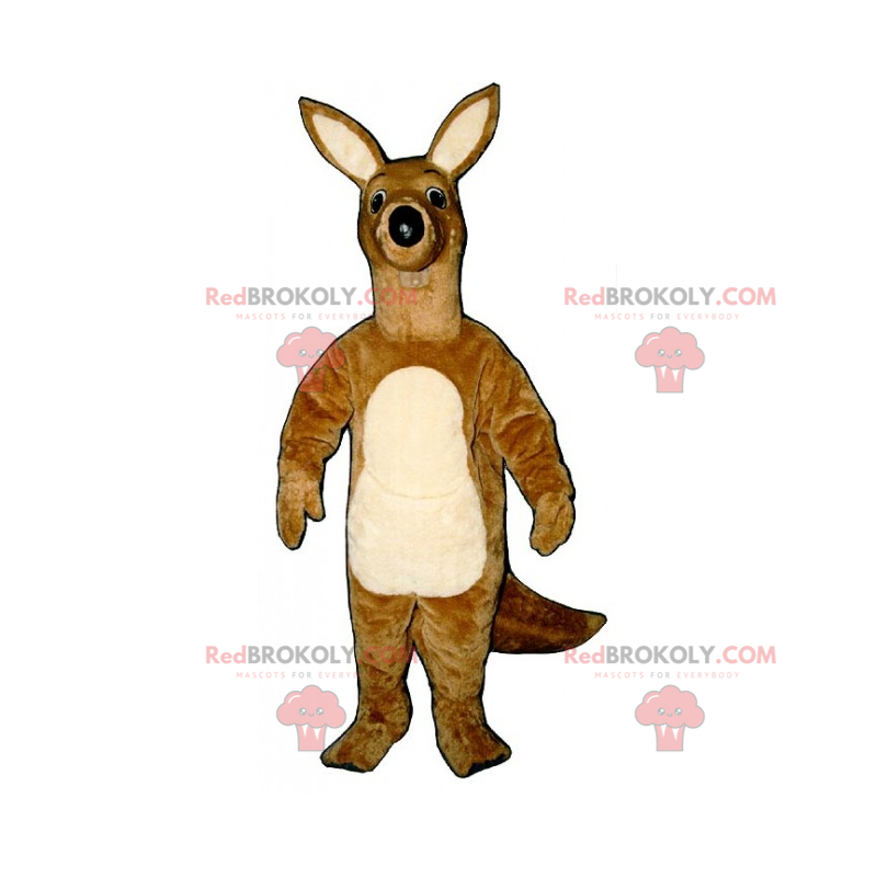 Känguru-Maskottchen mit großen Ohren - Redbrokoly.com Känguru-Maskottchen mit großen Ohren - Redbrokoly.com
