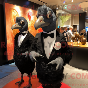 Black Guinea Fowl mascot...