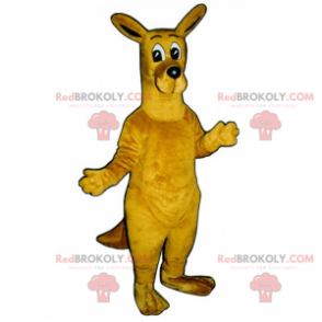 Mascotte canguro dagli occhi grandi - Redbrokoly.com