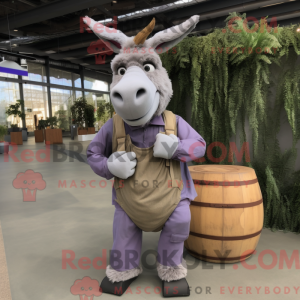 Lavendel æsel maskot...