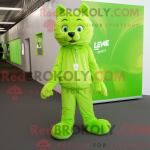 Postava maskota Lime Green...
