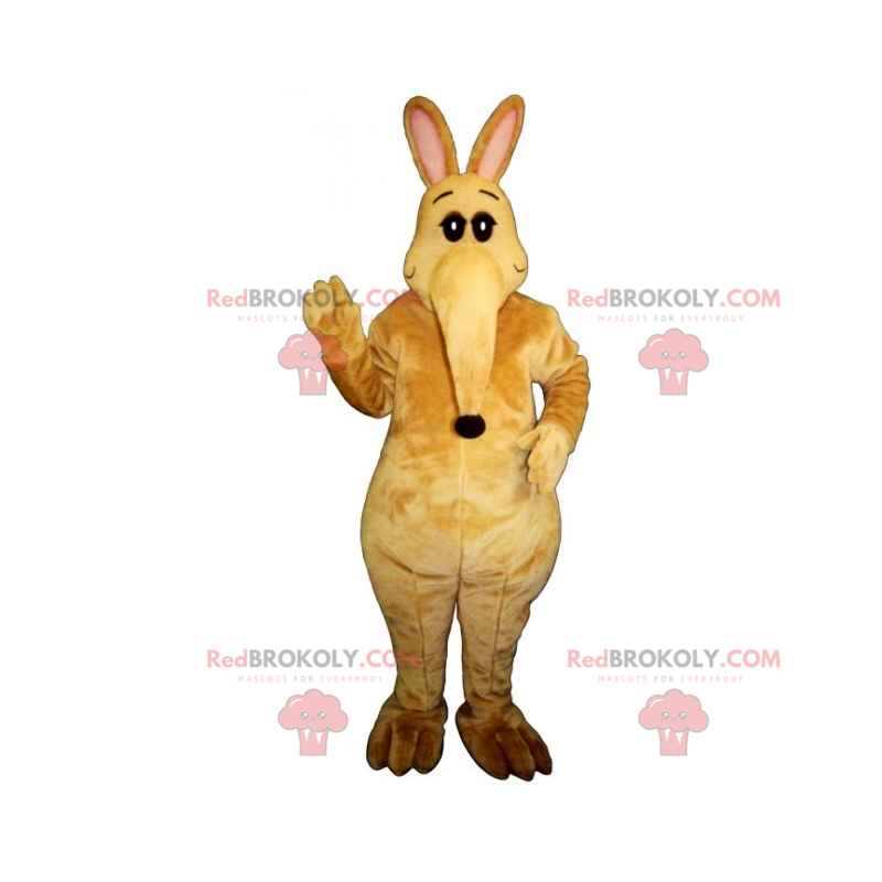 Kangoeroe-mascotte met een grote snuit - Redbrokoly.com