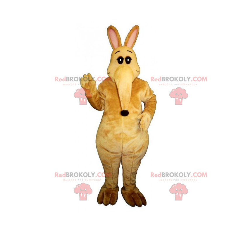Mascotte de kangourou avec un grand museau - Redbrokoly.com