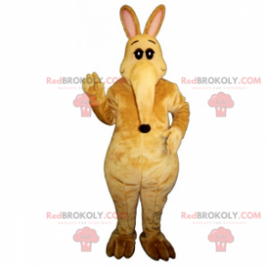Kangoeroe-mascotte met een grote snuit - Redbrokoly.com