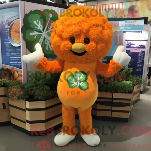 Orange blomkål maskot...