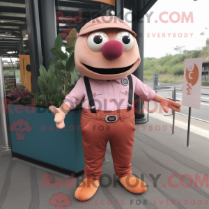 Rust Pink maskot kostume...