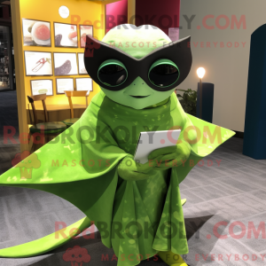 Postava maskota Lime Green...