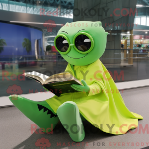 Postava maskota Lime Green...