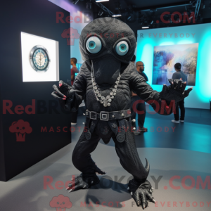 Máscara preta Kraken com...
