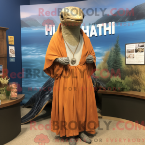 Rust Humpback Whale mascot...