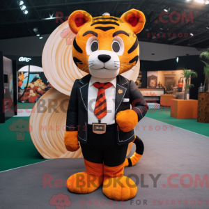 Orange Tiger mascot costume...